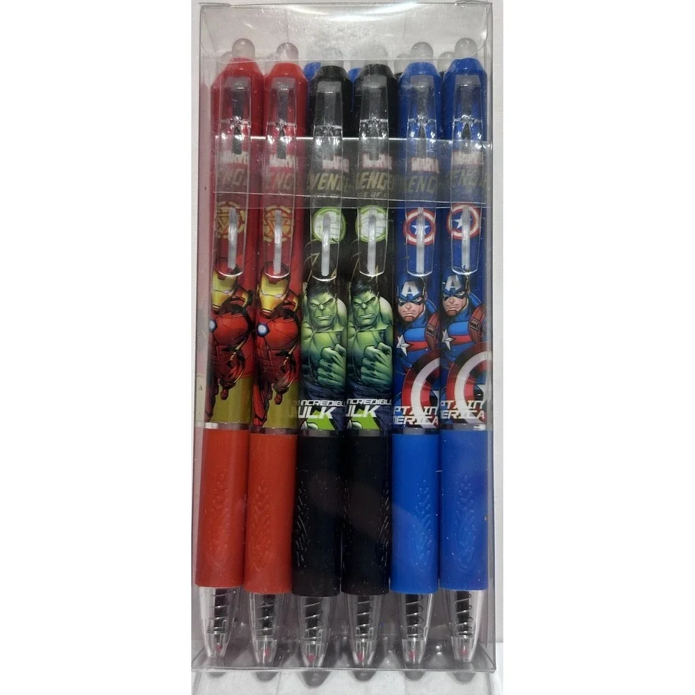 Marvel Avengers Age of Ultron 12 Erasable gel ink pens with .5 mm fine point
